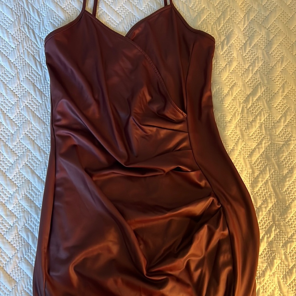 Leather dress